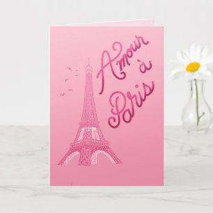 Carte Amour à Paris - Amour à Paris Langue Française