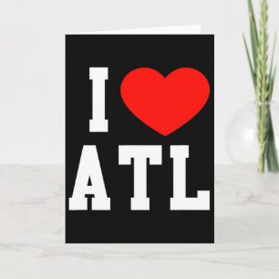 Carte Amour amusant Atlanta Géorgie Souvenir Vacances At