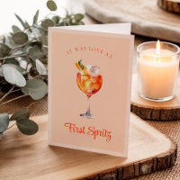 Amour au premier Spritz Cute Cocktail Pun Annivers