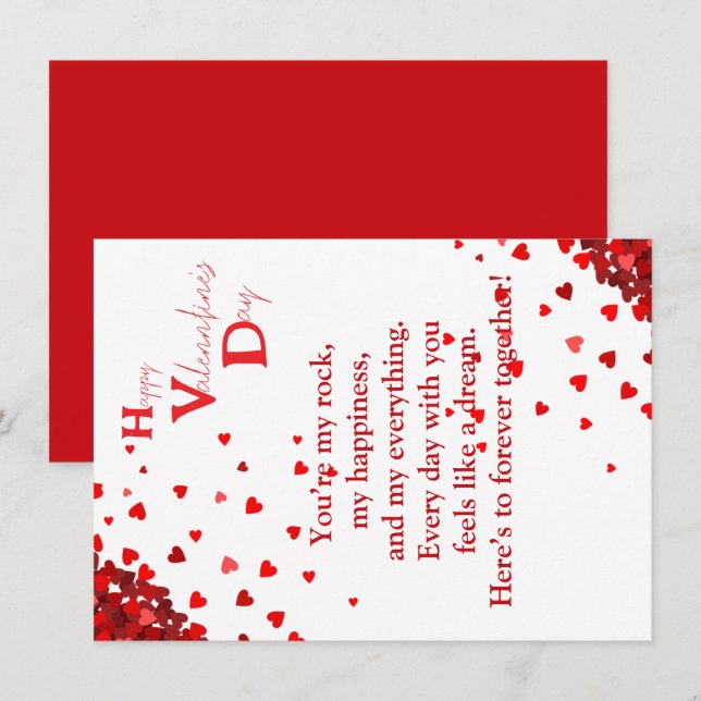 Carte Amour avec gratitude  (Devant / Derrière)