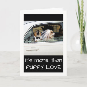 Carte Amour chiot drôle pour femme avec Corgi Couple
