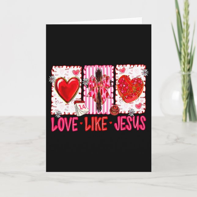 Carte Amour chrétien comme Jésus Saint-Valentin Hommes F (Devant)