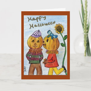 Carte Amour citrouille