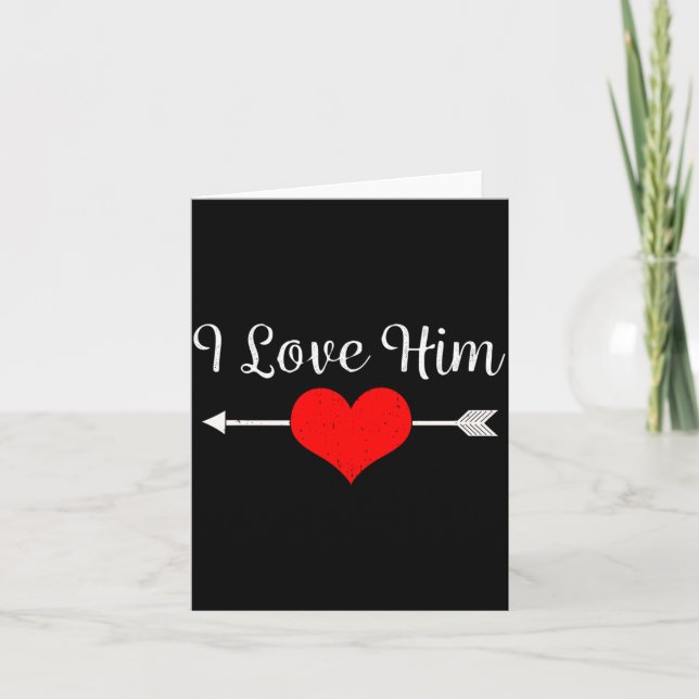 Carte Amour Coeur Couple Correspondant Saint-Valentin Ma (Devant)