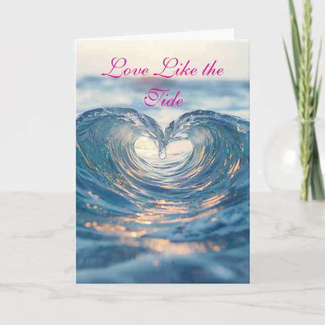 CARTE AMOUR COMME LA MARÉE (Devant)