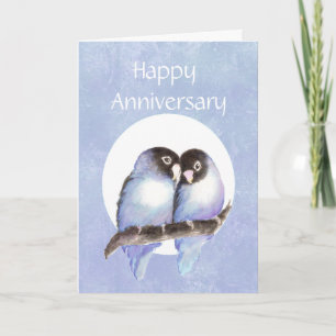 Carte Amour d'anniversaire drôle d'oiseaux Humour