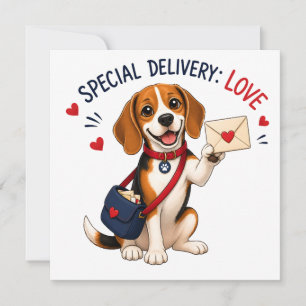 Carte Amour de Beagle en livraison spéciale