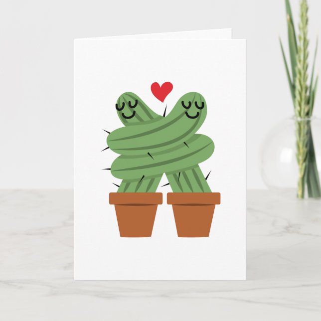 Carte Amour de cactus (Devant)