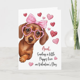 Carte Amour de chien de tante Valentine Mignon