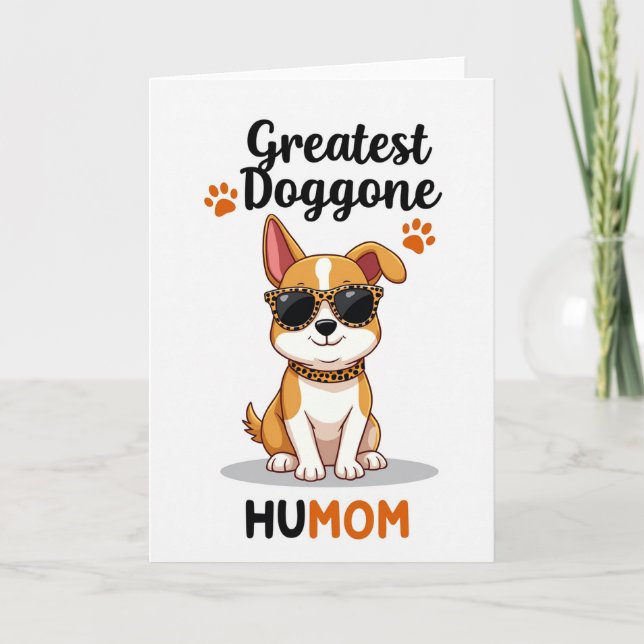 Carte Amour de chiot tacheté mat (Devant)