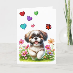Carte Amour de chiot - Voir à l'intérieur .