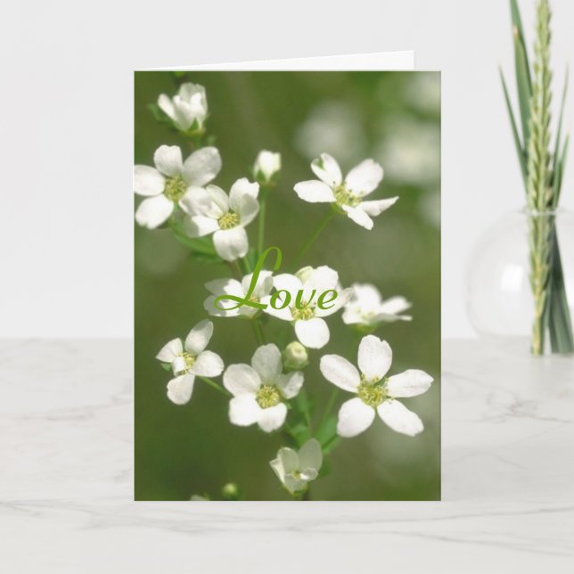 Carte Amour de fleurs (Devant)