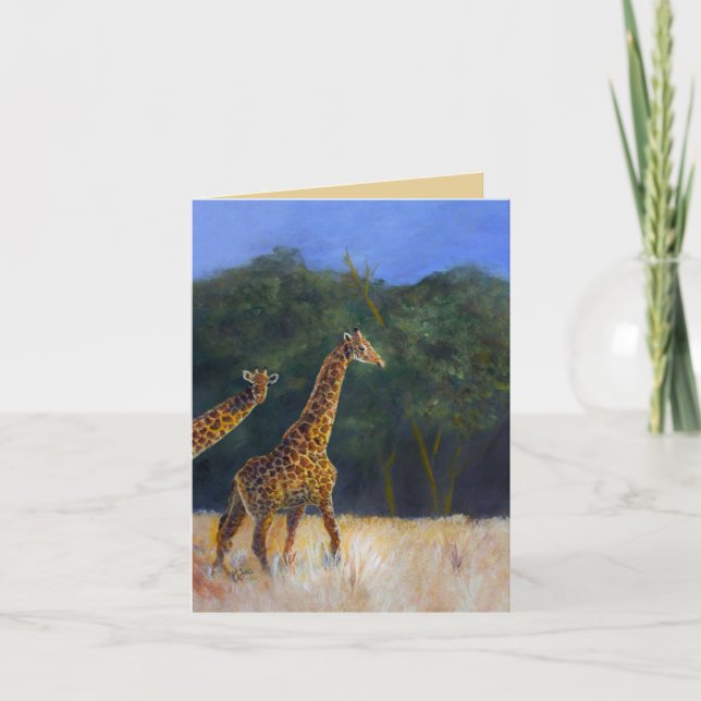 Carte Amour de girafe (Devant)
