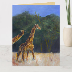 Carte Amour de girafe