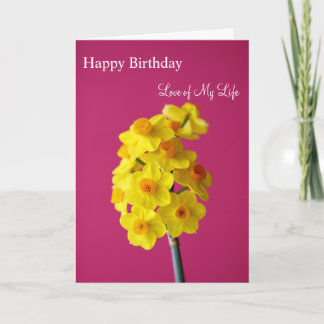 Carte Amour de joyeux anniversaire de ma vie