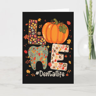 Carte Amour de la vie dentaire Citrouille Dentiste d'aut