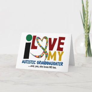 Carte Amour de l'AUTISME I ma petite-fille autiste 2