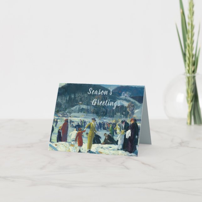 Carte Amour de l'hiver - George Wesley Bellows (Devant)