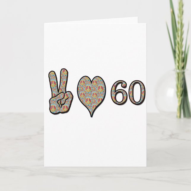 Carte Amour de paix 60 (Devant)