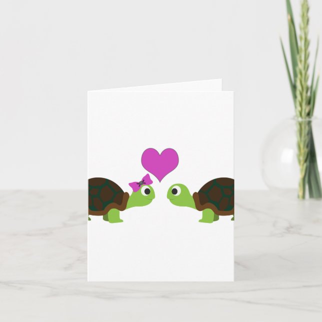 Carte Amour de tortue (Devant)