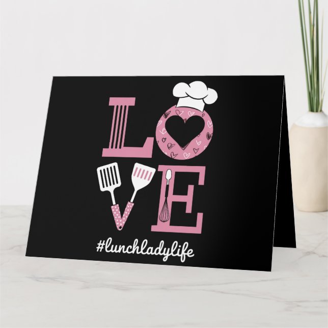 Carte Amour Déjeuner Lady Life Funny Valentines Jour Cad (Devant)