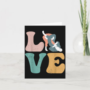 Carte Amour des arts martiaux Jiu Jitsu brésilien BJJ