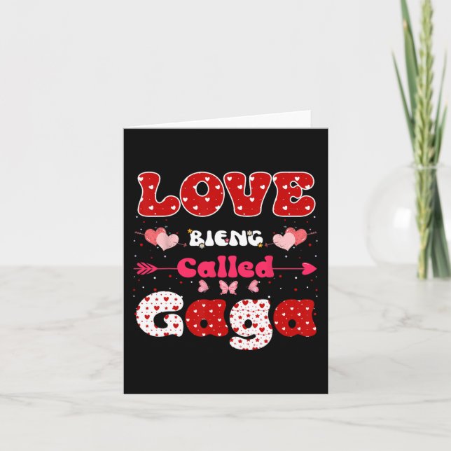 Carte Amour d'être appelé Gaga drôle de fête des mères p (Devant)