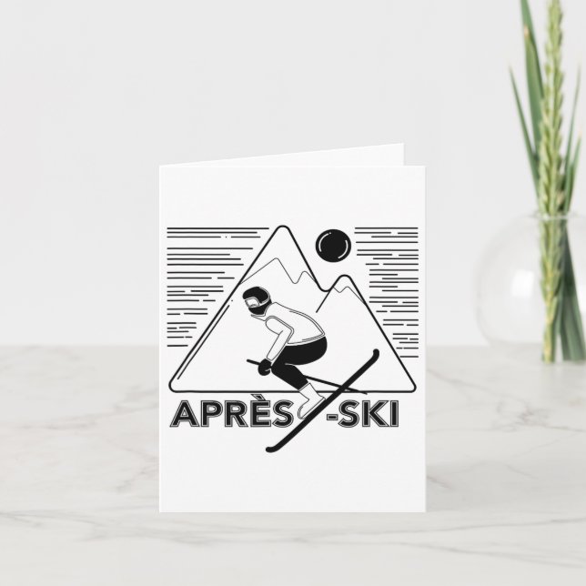 Carte Amour Drôle Apres Ski - Great Snow Lovers Cadeau (Devant)