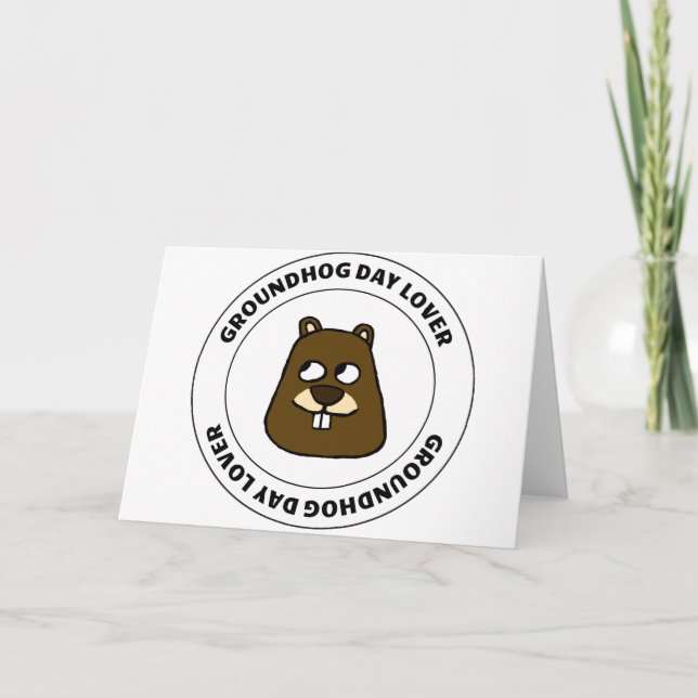 Carte Amour du jour de la marmotte (Devant)