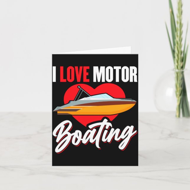 Carte Amour du motorboating propriétaire du bateau capit (Devant)
