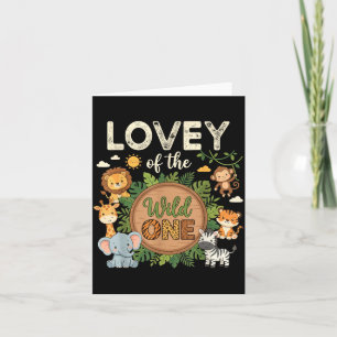 Carte Amour du Safari du Wild One pour le premier annive