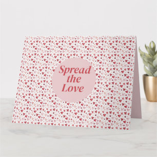 Carte Amour en aquarelle - Motif de cœur fantaisiste