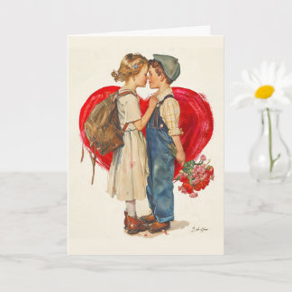 Carte Amour en fleurs Saint Valentin