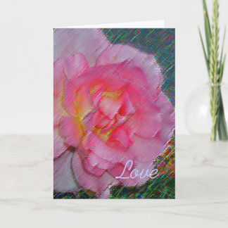 Carte Amour en pleine floraison