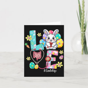Carte Amour Endo Life Endo Infirmière Lapin Stéthoscope 
