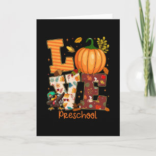 Carte Amour Enseignante Maternelle Dinde Action de grâce