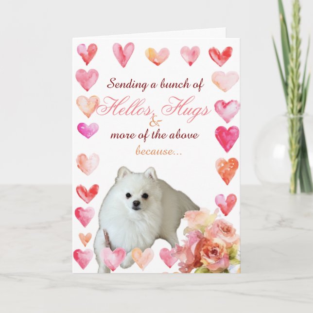 Carte Amour et Câlins avec Punny Pup (Devant)