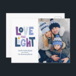 Carte "Amour et Lumière" Happy Hanoukka Photo Holi<br><div class="desc">"Amour et Lumière" Happy Hanoukka Photo Holiday design.</div>