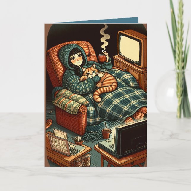 Carte Amour et soutien pour un ami malade chronique (Devant)