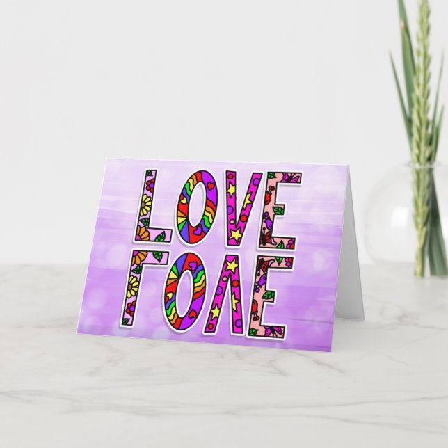 Carte Amour |Il n'y a pas de mots pour combien je t'aime (Devant)