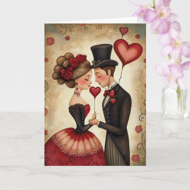 Carte Amour intemporel (Orchidée)