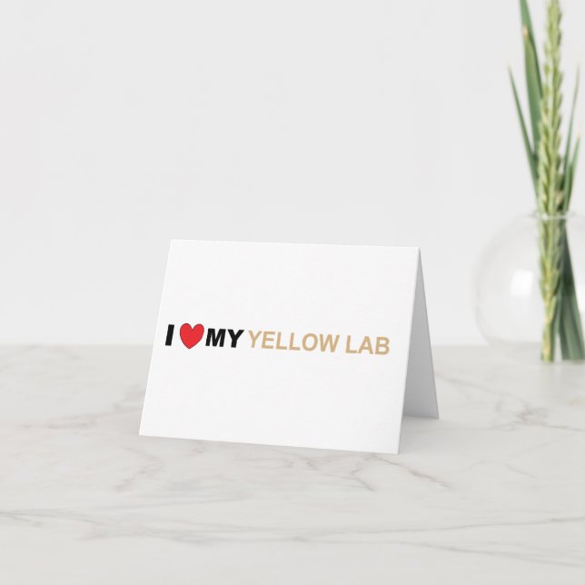 Carte Amour jaune LR (Devant)