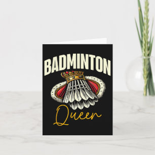 Carte Amour Joueur Badminton Amour Shuttle Design