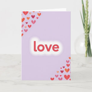 Carte Amour Lavande