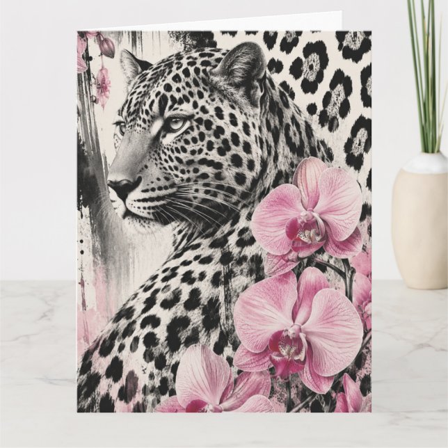 Carte Amour Léo Orchidée (Devant)