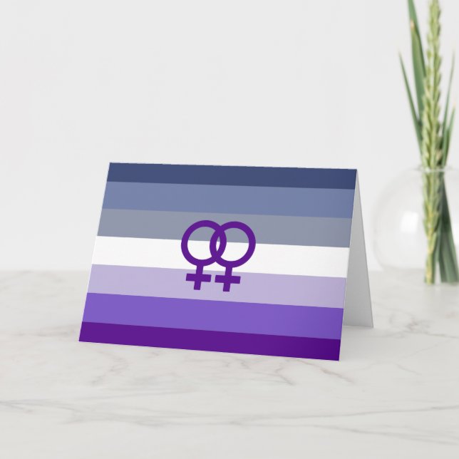 Carte Amour Lesbien Butch Fierté WLW (Devant)