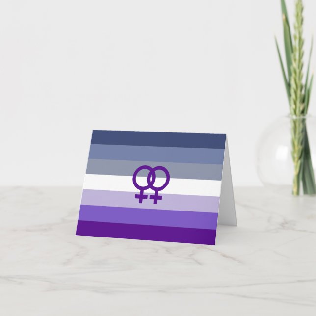 Carte Amour Lesbien Butch Fierté WLW (Devant)