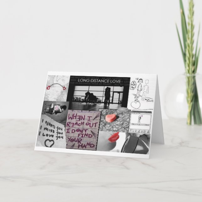 Carte amour longue distance (Devant)