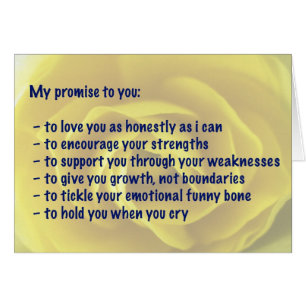 Carte - amour - ma promesse