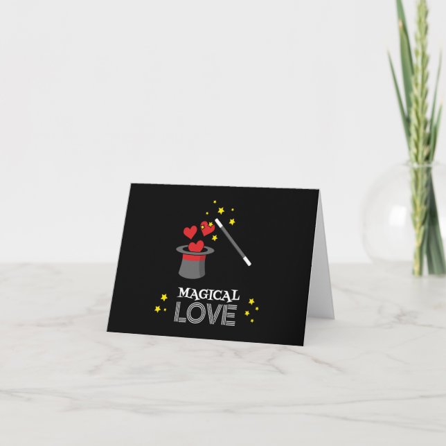 Carte Amour Magique - Blanc (Devant)
